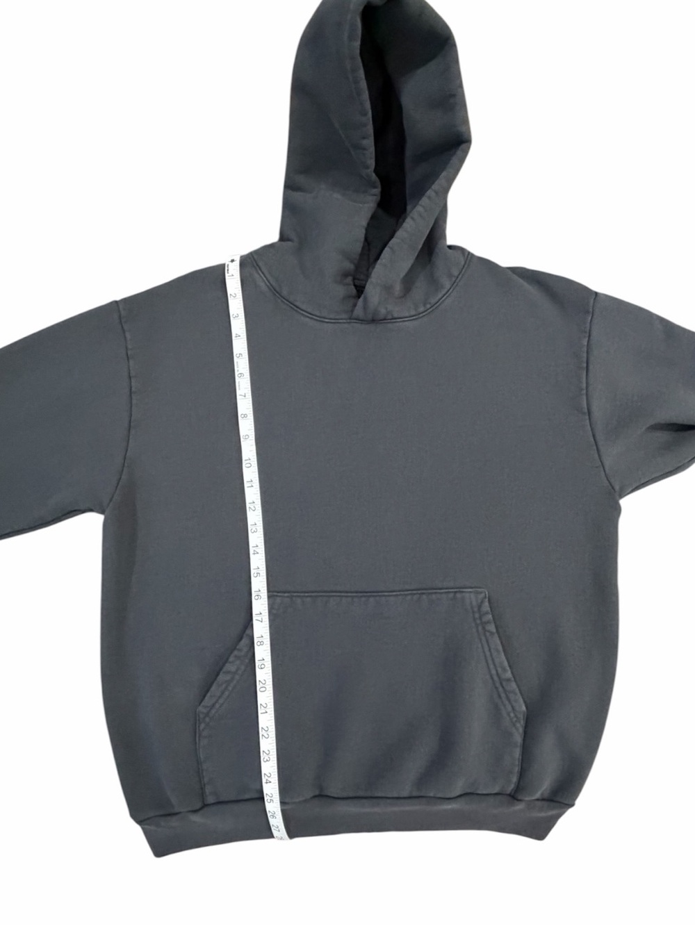American Giant Unisex Vintage Pullover Hoodie Washed Black Size L - Picture 13 of 13